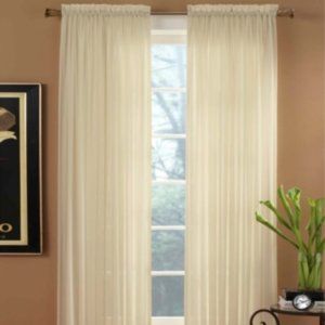 Miller Curtains Sheer Preston Rod Pocket 51" x 95"